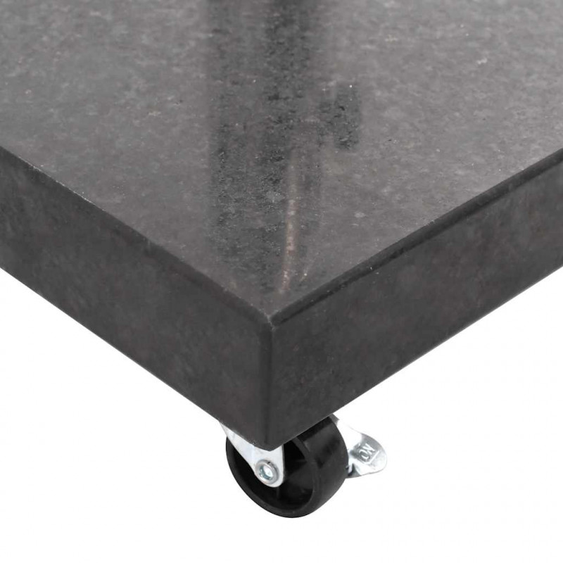 Podstawa pod parasol, granitowa, 30 kg, kwadratowa, czarna