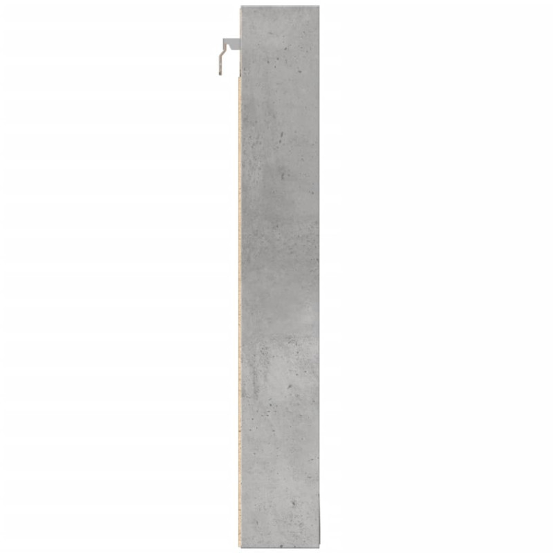 Witryna, szarość betonu, 100x8,5x58 cm, materiał drewnopochodny