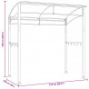 Altanka nad grill, 215x150x220 cm, antracytowa, stal