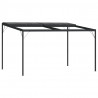 Altana ogrodowa, antracytowa, 4x3x2,5 m, aluminium i stal