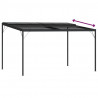 Altana ogrodowa, antracytowa, 4x3x2,5 m, aluminium i stal
