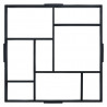 Formy do kostki brukowej, 2 szt., 50,4 x 50,4 x 4,3 cm, plastik