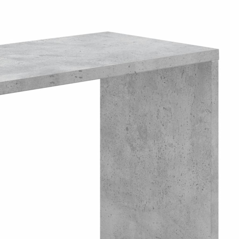5-poziomowy regał na książki, szarość betonu, 45x23,5x162,5 cm