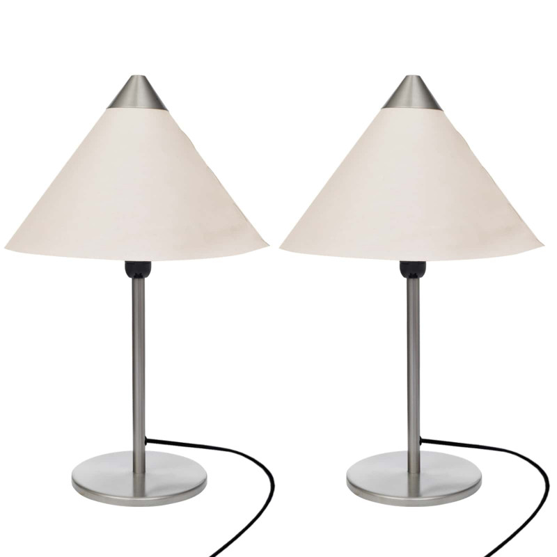 Lampy 2 pcs Biały 25 x 25 x 40 cm Papier