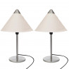 Lampy 2 pcs Biały 25 x 25 x 40 cm Papier