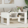 Stolik kawowy Biały 92 x 53 x 45 cm Materiał drewnopochodny