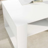 Stolik kawowy Biały 92 x 53 x 45 cm Materiał drewnopochodny