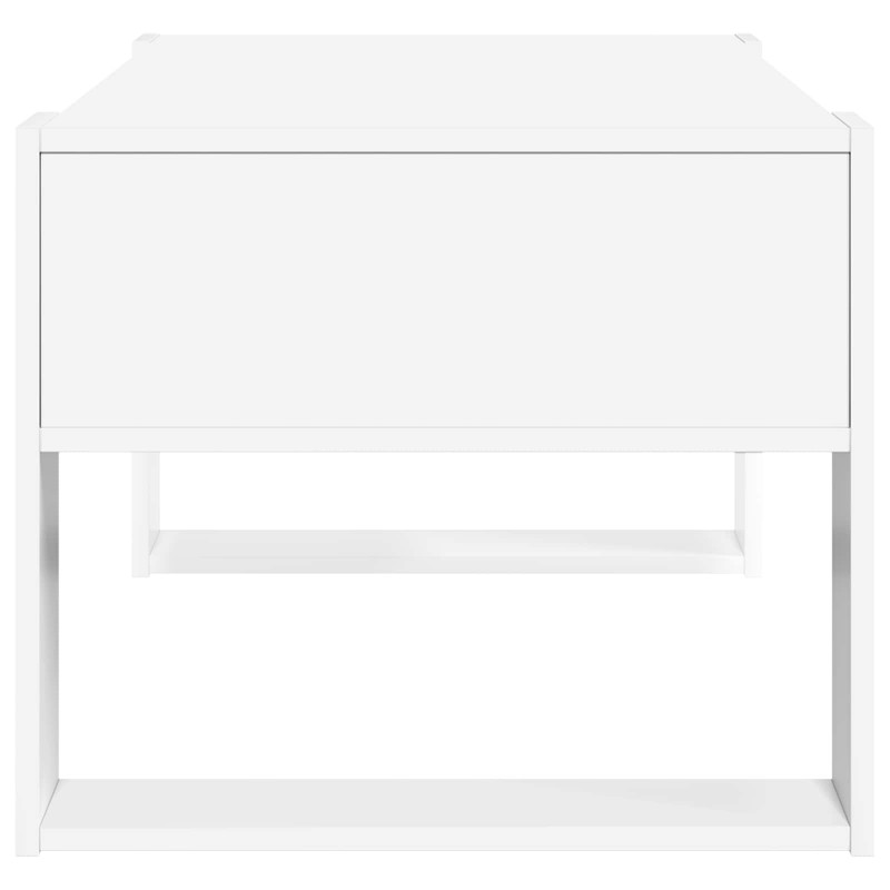 Stolik kawowy Biały 92 x 53 x 45 cm Materiał drewnopochodny
