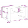 Stolik kawowy Biały 92 x 53 x 45 cm Materiał drewnopochodny