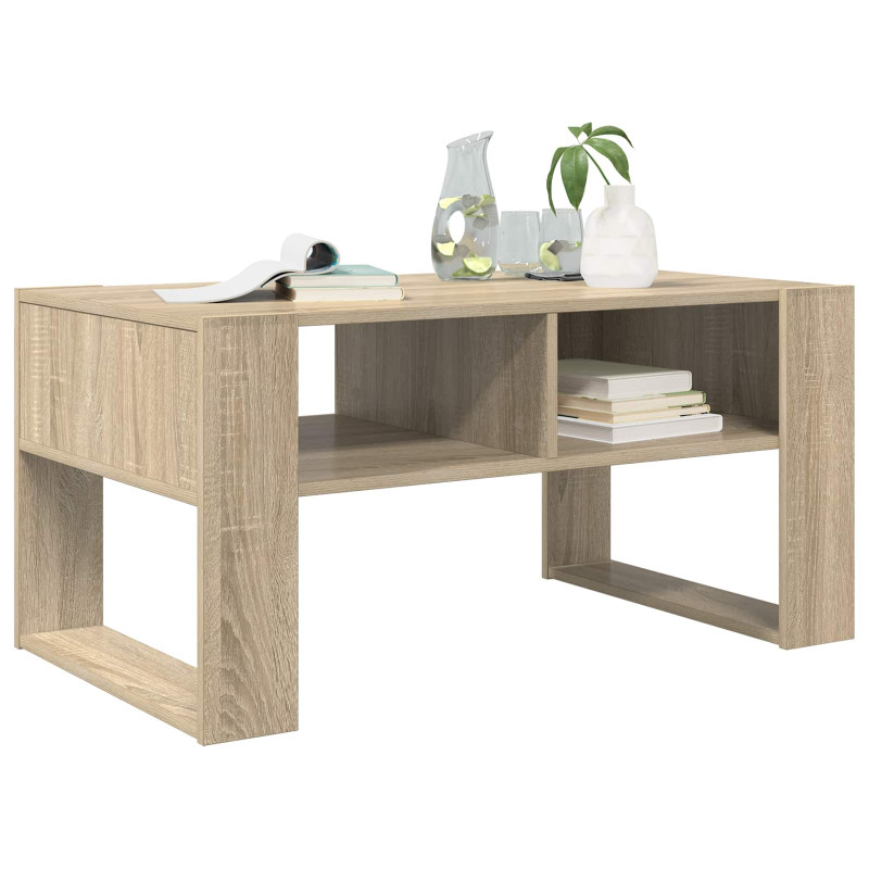 Stolik kawowy z przechowywaniem Dąb Sonoma 92 x 53 x 45 cm
