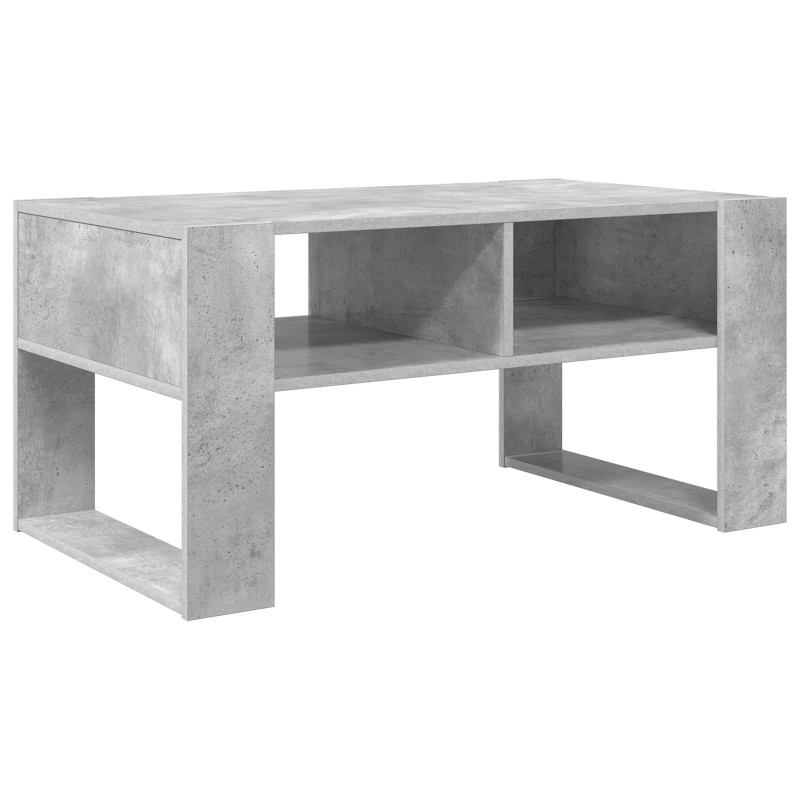 Stolik kawowy z przechowywaniem Betonowy szary 92 x 53 x 45 cm
