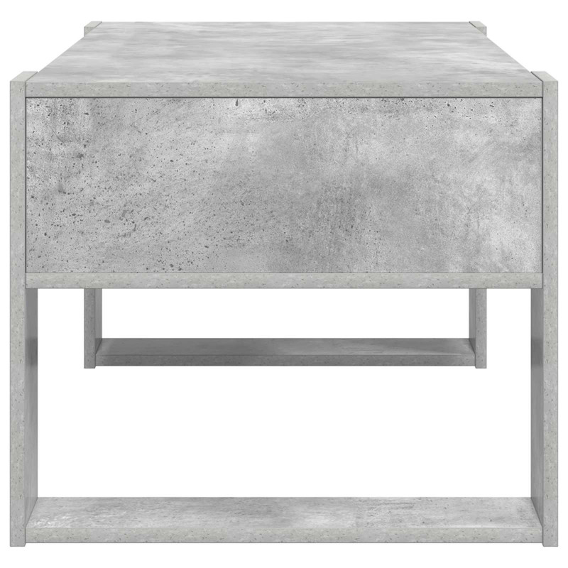 Stolik kawowy z przechowywaniem Betonowy szary 92 x 53 x 45 cm