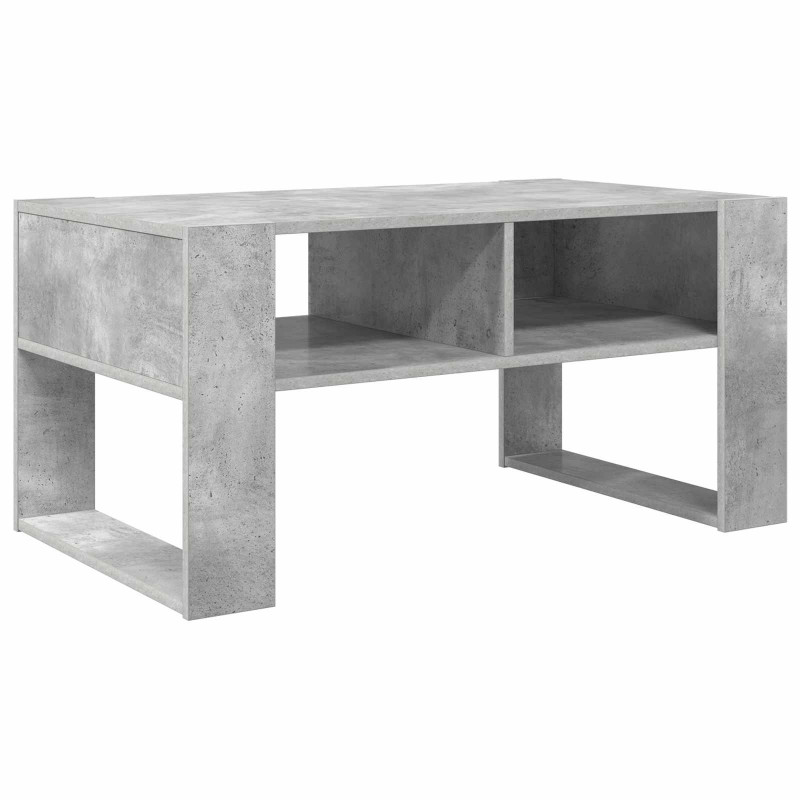 Stolik kawowy z przechowywaniem Betonowy szary 92 x 53 x 45 cm