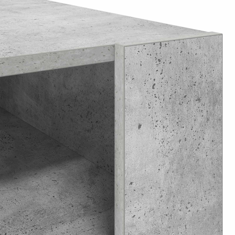 Stolik kawowy z przechowywaniem Betonowy szary 92 x 53 x 45 cm