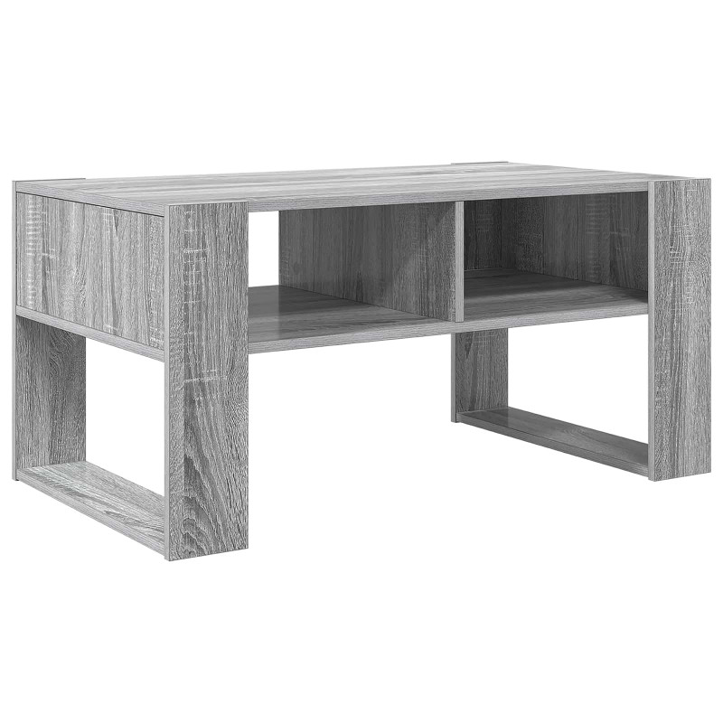Stolik kawowy z przechowywaniem Szary Sonoma 92 x 53 x 45 cm