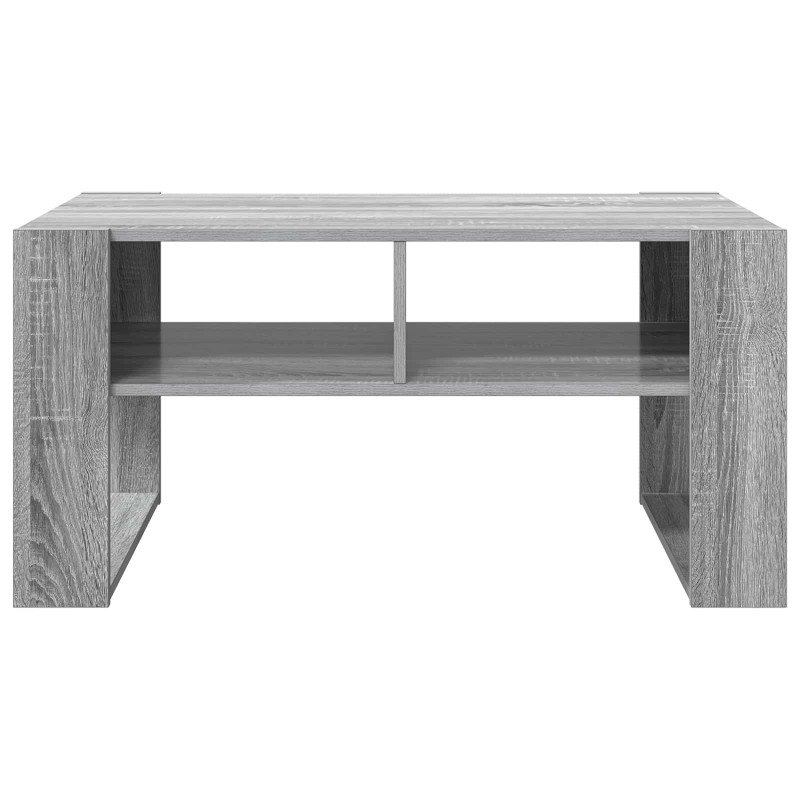 Stolik kawowy z przechowywaniem Szary Sonoma 92 x 53 x 45 cm