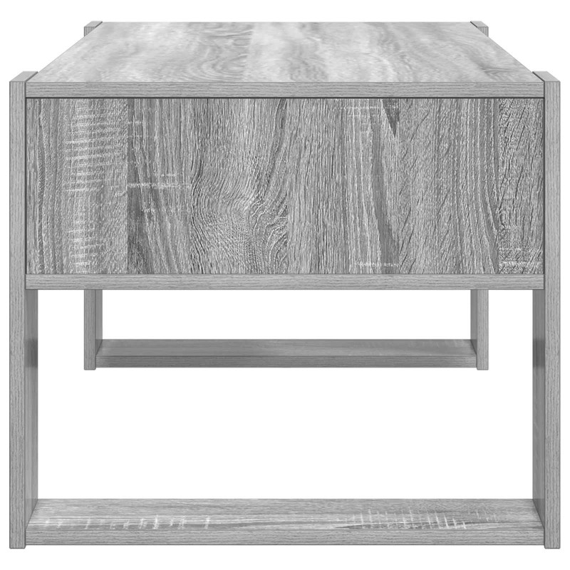 Stolik kawowy z przechowywaniem Szary Sonoma 92 x 53 x 45 cm