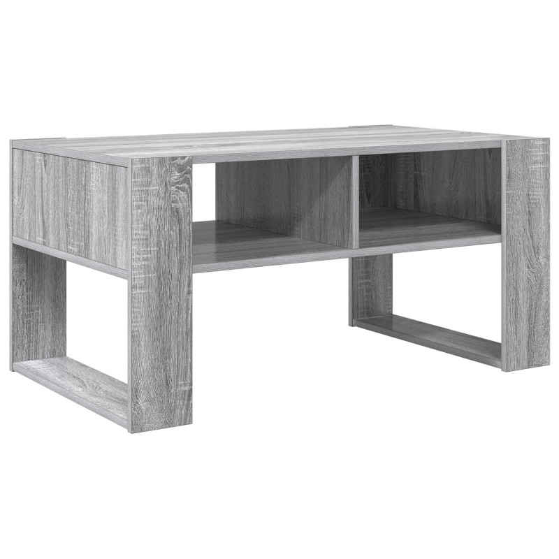 Stolik kawowy z przechowywaniem Szary Sonoma 92 x 53 x 45 cm
