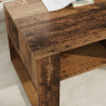 Stolik kawowy z przechowywaniem Stare drewno 92 x 53 x 45 cm