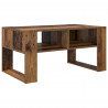 Stolik kawowy z przechowywaniem Stare drewno 92 x 53 x 45 cm