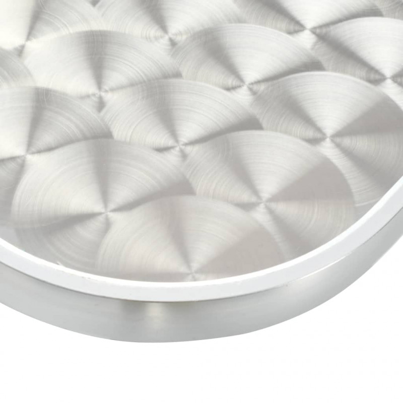 5-częściowy zestaw mebli ogrodowych, aluminium, srebrny