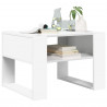 Stolik kawowy Biały 66 x 53 x 45 cm Materiał drewnopochodny
