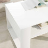 Stolik kawowy Biały 66 x 53 x 45 cm Materiał drewnopochodny