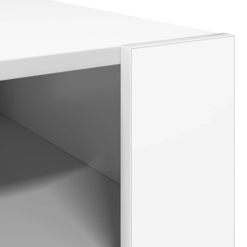 Stolik kawowy Biały 66 x 53 x 45 cm Materiał drewnopochodny