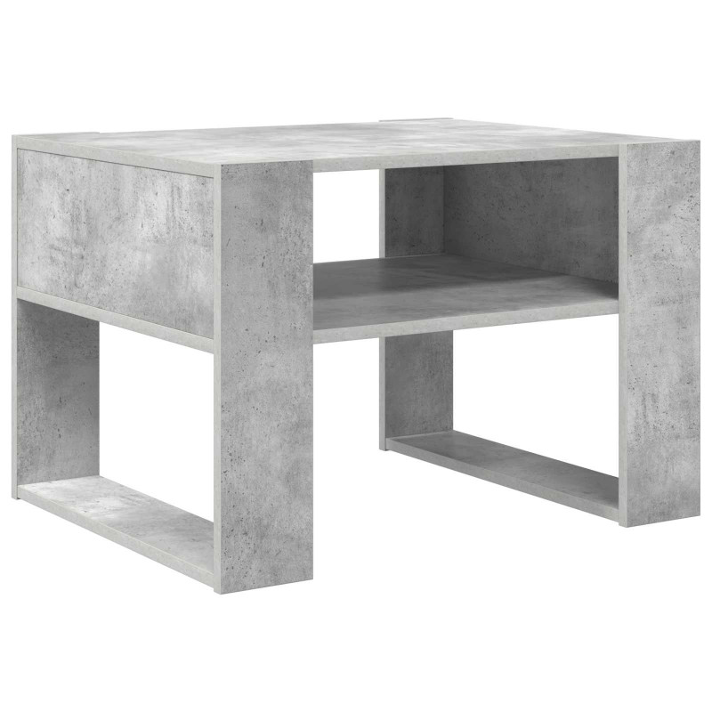Stolik kawowy z przechowywaniem Betonowy szary 66 x 53 x 45 cm