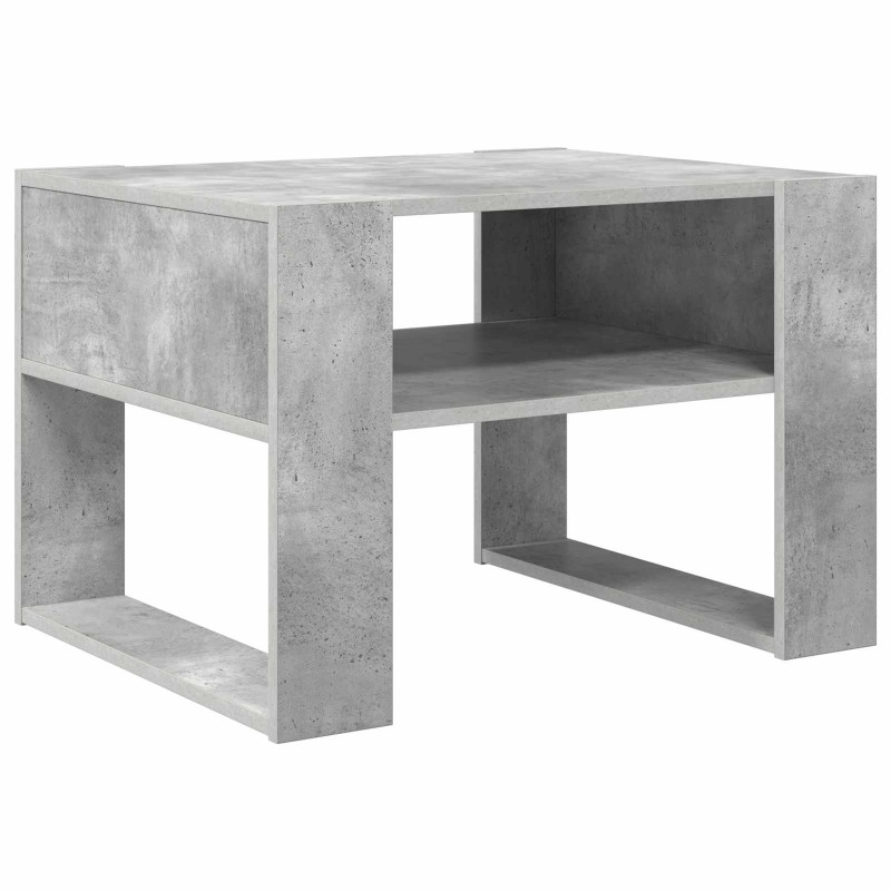 Stolik kawowy z przechowywaniem Betonowy szary 66 x 53 x 45 cm
