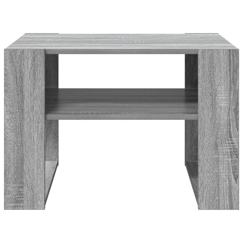 Stolik kawowy z przechowywaniem Szary Sonoma 66 x 53 x 45 cm
