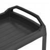 Wózek na napoje, antracytowy, 69x53x72 cm, plastikowy