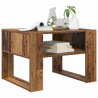 Stolik kawowy z przechowywaniem Stare drewno 66 x 53 x 45 cm