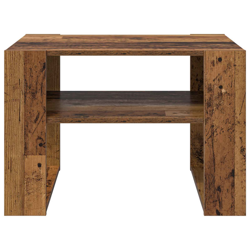 Stolik kawowy z przechowywaniem Stare drewno 66 x 53 x 45 cm