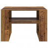 Stolik kawowy z przechowywaniem Stare drewno 66 x 53 x 45 cm