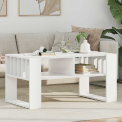 Stolik kawowy Biały 92 x 49,5 x 45 cm Materiał drewnopochodny