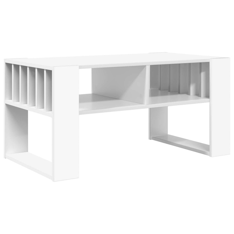Stolik kawowy Biały 92 x 49,5 x 45 cm Materiał drewnopochodny