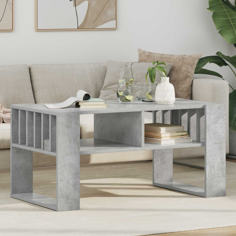 Stolik kawowy Betonowy szary 92 x 49,5 x 45 cm