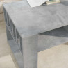 Stolik kawowy Betonowy szary 92 x 49,5 x 45 cm