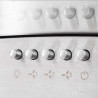 Okap kuchenny LED, ścienny, stal nierdzewna, 60 cm, 756 m³/h
