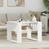 Stolik kawowy Biały 66 x 49,5 x 45 cm Materiał drewnopochodny