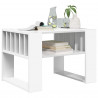 Stolik kawowy Biały 66 x 49,5 x 45 cm Materiał drewnopochodny
