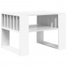 Stolik kawowy Biały 66 x 49,5 x 45 cm Materiał drewnopochodny