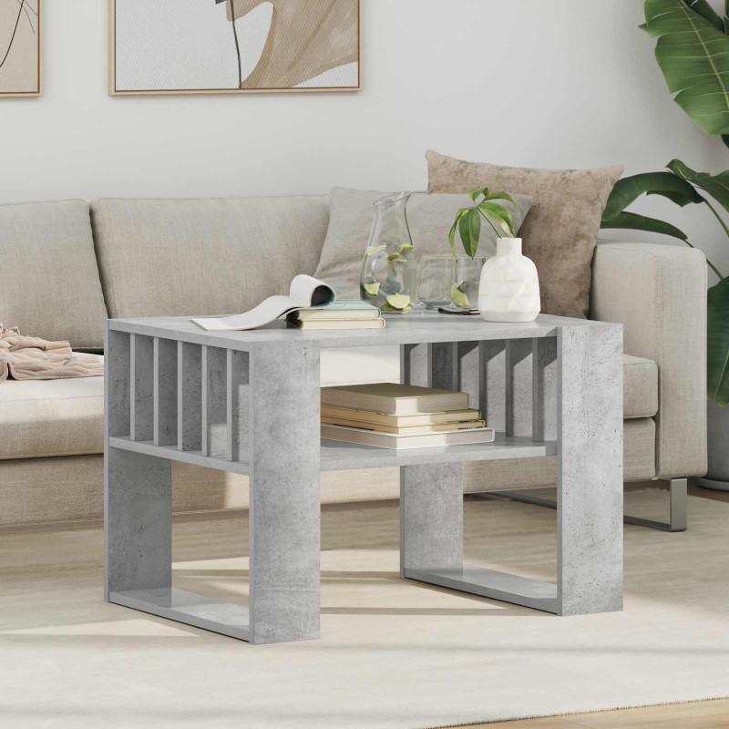 Stolik kawowy Betonowy szary 66 x 49,5 x 45 cm