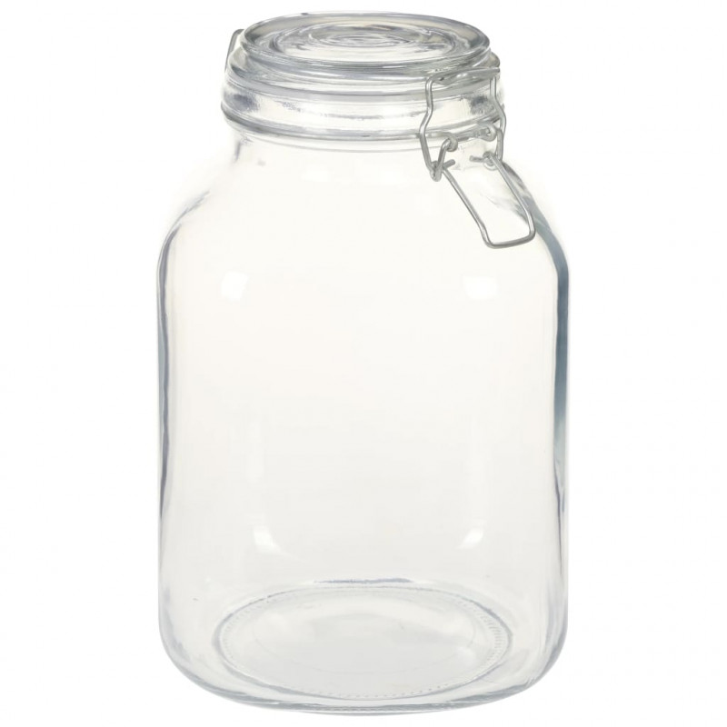 Szklane słoiki z zamknięciem, 12 szt., 3 L