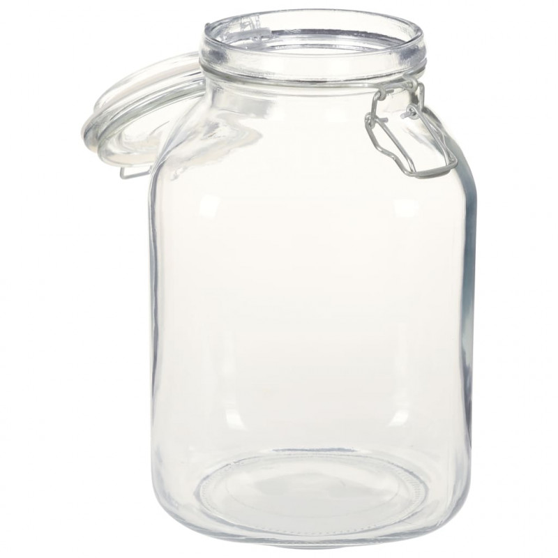 Szklane słoiki z zamknięciem, 12 szt., 3 L