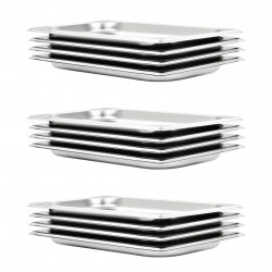 Pojemniki gastronomiczne 12 szt. GN 1/3, 20 mm, stal nierdzewna