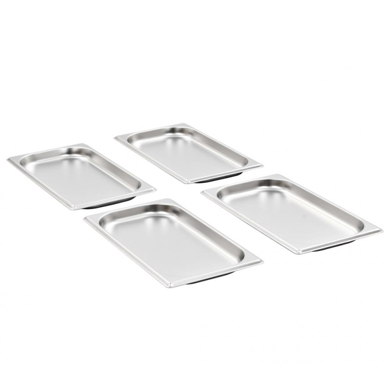 Pojemniki gastronomiczne 12 szt. GN 1/3, 20 mm, stal nierdzewna