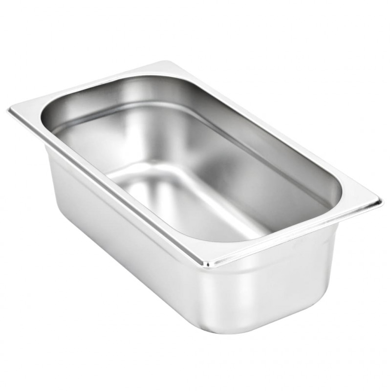 Pojemniki gastronomiczne 8 szt. GN 1/3, 100 mm, stal nierdzewna