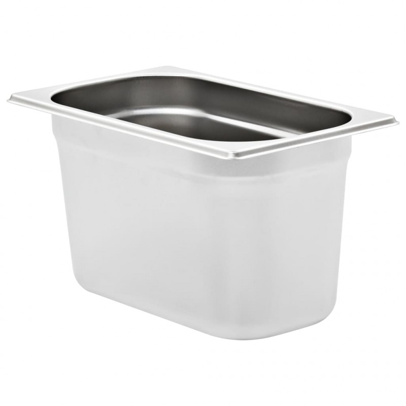 Pojemniki gastronomiczne 4 szt. GN 1/4, 150 mm, stal nierdzewna